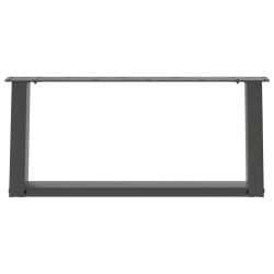 Nogi do stolika kawowego, 2 szt., antracyt, 60x(30-31) cm, stal