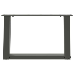 Nogi do stolika kawowego, 2 szt., antracyt, 50x(30-31) cm, stal