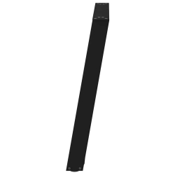 vidXL Nogi do stołu jadalnianego, 2 szt., czarne, 70x(72-73) cm, stal