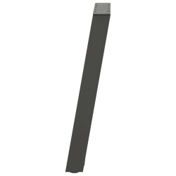 vidXL Nogi do stołu jadalnianego, 2 szt., antracyt, 60x(72-73)cm, stal