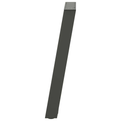 vidXL Nogi do stołu jadalnianego, 2 szt., antracyt, 50x(72-73)cm, stal