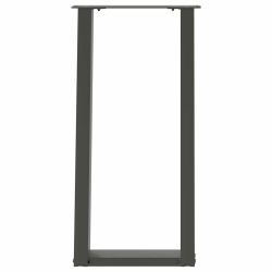 Nogi do stołu konsolowego, 2 szt., antracyt, 28x(72-73)cm, stal