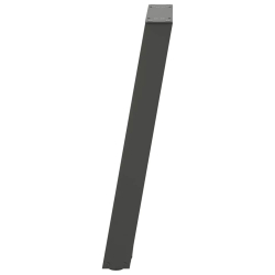 Nogi do stołu konsolowego, 2 szt., antracyt, 28x(72-73)cm, stal