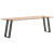 Nogi do stołu konsolowego, 2 szt., antracyt, 28x(72-73)cm, stal