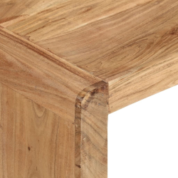 Stolik kawowy, 110x55x35 cm, lite drewno akacjowe