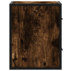 Wiszące szafki nocne, 2 szt., opalany dąb, 40x31x39,5