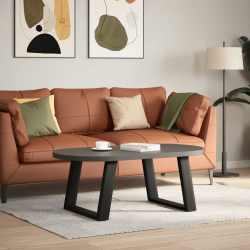 Nogi do stolika kawowego, 2 szt., czarne, 70x(42-43) cm, stal