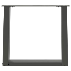 Nogi do stolika kawowego, 2 szt., antracyt, 50x(42-43) cm, stal