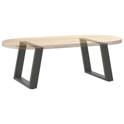 Nogi do stolika kawowego, 2 szt., antracyt, 50x(42-43) cm, stal