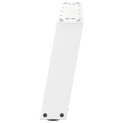Nogi do stolika kawowego, 2 szt., białe, 70x(30-31) cm, stal