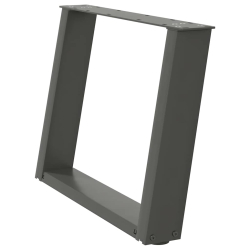 Nogi do stolika kawowego, 2 szt., antracyt, 60x(42-43) cm, stal