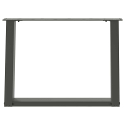Nogi do stolika kawowego, 2 szt., antracyt, 60x(42-43) cm, stal