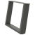 Nogi do stolika kawowego, 2 szt., antracyt, 60x(42-43) cm, stal