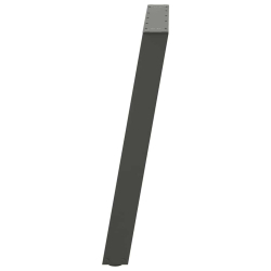 vidXL Nogi do stołu jadalnianego, 2 szt., antracyt, 80x(72-73)cm, stal