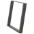 vidXL Nogi do stołu jadalnianego, 2 szt., antracyt, 80x(72-73)cm, stal