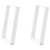 vidXL Nogi do stołu jadalnianego, 2 szt., białe, 50x(72-73) cm, stal