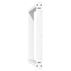 vidXL Nogi do stołu jadalnianego, 2 szt., białe, 90x(72-73) cm, stal