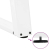 vidXL Nogi do stołu jadalnianego, 2 szt., białe, 90x(72-73) cm, stal