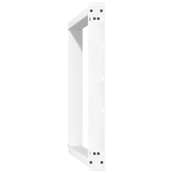 vidXL Nogi do stołu jadalnianego, 2 szt., białe, 70x(72-73) cm, stal