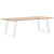 vidXL Nogi do stołu jadalnianego, 2 szt., białe, 70x(72-73) cm, stal