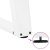 vidXL Nogi do stołu jadalnianego, 2 szt., białe, 70x(72-73) cm, stal