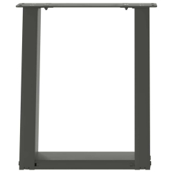 Nogi do stolika kawowego, 2 szt., antracyt, 28x(42-43) cm, stal