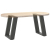Nogi do stolika kawowego, 2 szt., antracyt, 28x(42-43) cm, stal