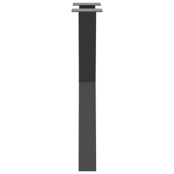 Nogi do stołu jadalnego, 2 szt., antracyt, 60x(72-73) cm, stal