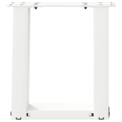 Nogi do stolika kawowego, 2 szt., białe, 30x(30-31) cm, stal