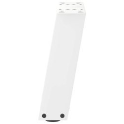 Nogi do stolika kawowego, 2 szt., białe, 30x(30-31) cm, stal