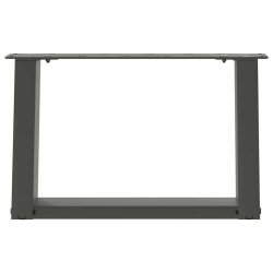 Nogi do stolika kawowego, 2 szt., antracyt, 40x(30-31) cm, stal