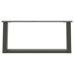 Nogi do stolika kawowego, 2 szt., antracyt, 70x(30-31) cm, stal