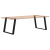 vidXL Nogi do stołu jadalnianego, 2 szt., czarne, 100x(72-73) cm, stal
