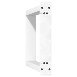 vidXL Nogi do stołu jadalnianego, 2 szt., białe, 60x(72-73) cm, stal