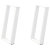 vidXL Nogi do stołu jadalnianego, 2 szt., białe, 60x(72-73) cm, stal