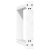 vidXL Nogi do stołu jadalnianego, 2 szt., białe, 60x(72-73) cm, stal