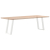 vidXL Nogi do stołu jadalnianego, 2 szt., białe, 60x(72-73) cm, stal