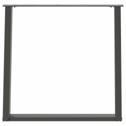 vidXL Nogi do stołu jadalnianego, 2 szt., antracyt, 70x(72-73)cm, stal