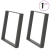 vidXL Nogi do stołu jadalnianego, 2 szt., antracyt, 70x(72-73)cm, stal