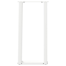 Nogi do stołu konsolowego, 2 szt., biale, 28x(72-73) cm, stal
