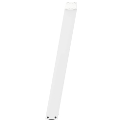Nogi do stołu konsolowego, 2 szt., biale, 28x(72-73) cm, stal