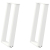 Nogi do stołu konsolowego, 2 szt., biale, 28x(72-73) cm, stal
