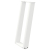 Nogi do stołu konsolowego, 2 szt., biale, 28x(72-73) cm, stal