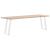 Nogi do stołu konsolowego, 2 szt., biale, 28x(72-73) cm, stal