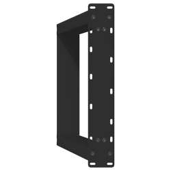 Nogi do stołu konsolowego, 2 szt., czarne, 38x(72-73) cm, stal
