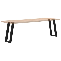 Nogi do stołu konsolowego, 2 szt., czarne, 38x(72-73) cm, stal