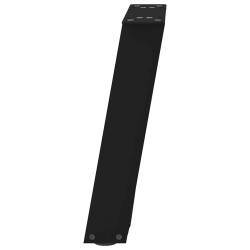 Nogi do stolika kawowego, 2 szt., czarne, 28x(42-43) cm, stal