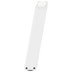 Nogi do stolika kawowego, 2 szt., białe, 38x(42-43) cm, stal
