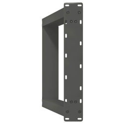 Nogi do stołu konsolowego, 2 szt., antracyt, 38x(72-73)cm, stal