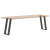 Nogi do stołu konsolowego, 2 szt., antracyt, 38x(72-73)cm, stal
